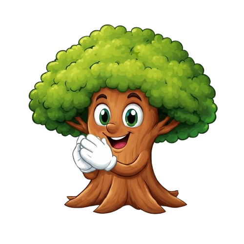 Mascot celebrating values learning